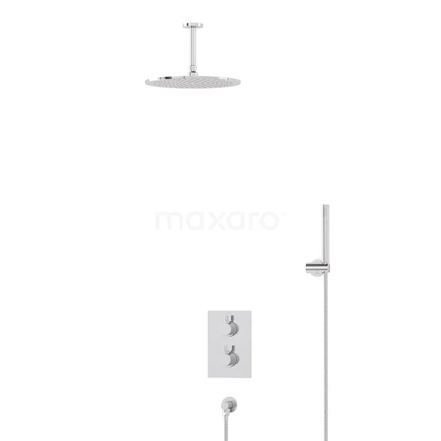 Radius Rain shower Built-in | Chrome 30 cm Rain shower Thermostatic BIC55-00097