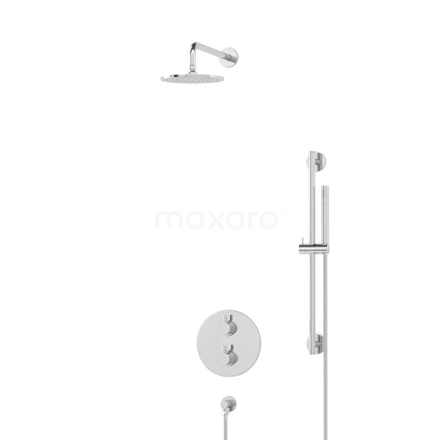 Radius Rain shower Built-in | Chrome 20 cm Rain shower Thermostatic BIC55-00106