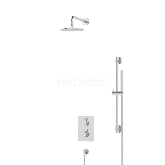 Radius Rain shower Built-in | Chrome 20 cm Rain shower Thermostatic BIC55-00107