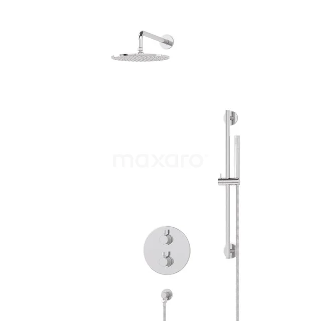 Radius Rain shower Built-in | Chrome 25 cm Rain shower Thermostatic BIC55-00111