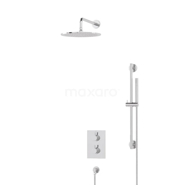Radius Rain shower Built-in | Chrome 30 cm Rain shower Thermostatic BIC55-00117