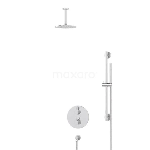 Radius Rain shower Built-in | Chrome 20 cm Rain shower Thermostatic BIC55-00121