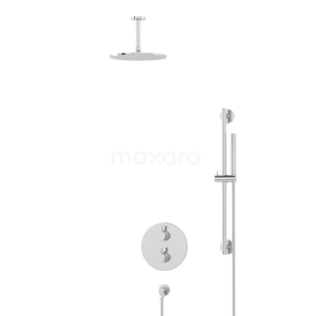 Radius Rain shower Built-in | Chrome 25 cm Rain shower Thermostatic BIC55-00126