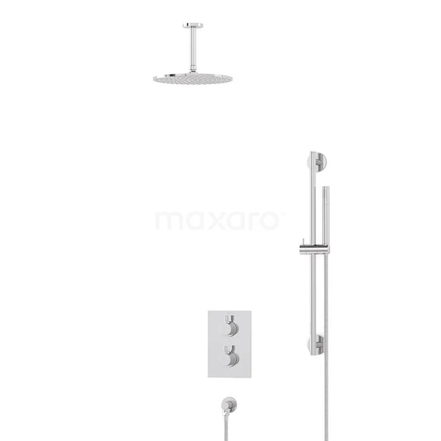 Radius Rain shower Built-in | Chrome 25 cm Rain shower Thermostatic BIC55-00127