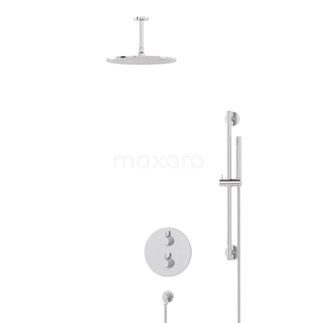 Radius Rain shower Built-in | Chrome 30 cm Rain shower Thermostatic BIC55-00131