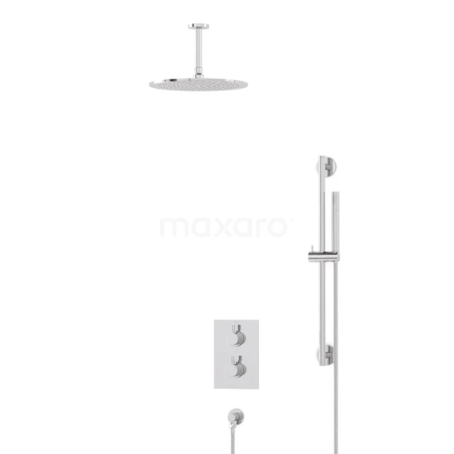Radius Rain shower Built-in | Chrome 30 cm Rain shower Thermostatic BIC55-00132