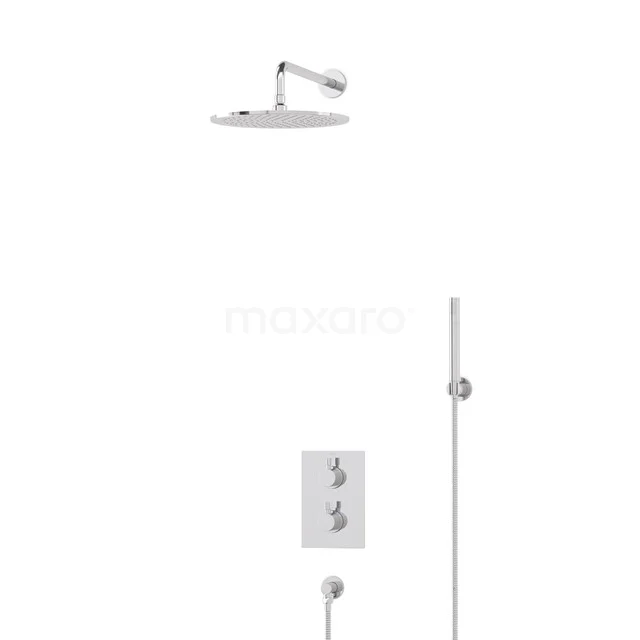Radius Rain shower Built-in | Chrome 30 cm Rain shower Thermostatic BIC55-00152