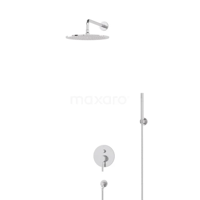 Regendusche Set Radius Chrom 30cm Unterputz Einhebelmischer Chrom BIC55-00153 Regendusche Set Radius Chrom 30cm Unterputz Einhebelmischer Chrom BIC55-00153