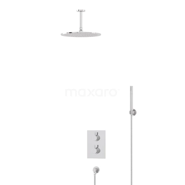 Radius Rain shower Built-in | Chrome 30 cm Rain shower Thermostatic BIC55-00167