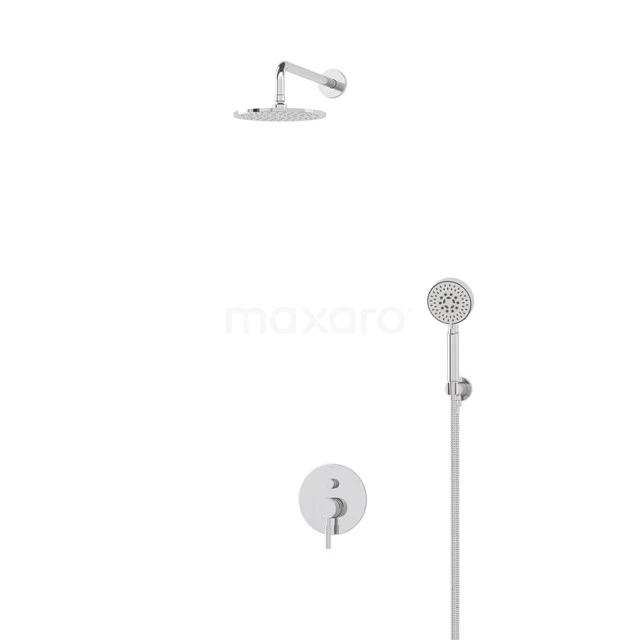 Regendusche Set Radius Chrom 20cm Unterputz Einhebelmischer Chrom BIC55-00353 Regendusche Set Radius Chrom 20cm Unterputz Einhebelmischer Chrom BIC55-00353