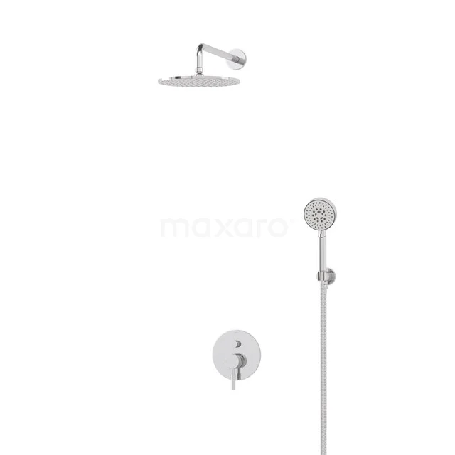 Radius Regenduschen Einbau | Chrom 25 cm Regenduschen Eingriff BIC55-00358