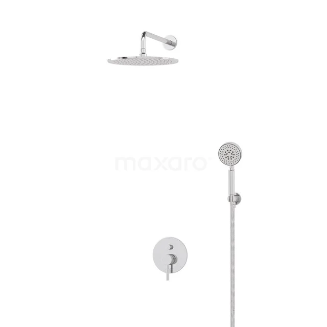 Radius Rain shower Built-in | Chrome 30 cm Rain shower Single lever BIC55-00363