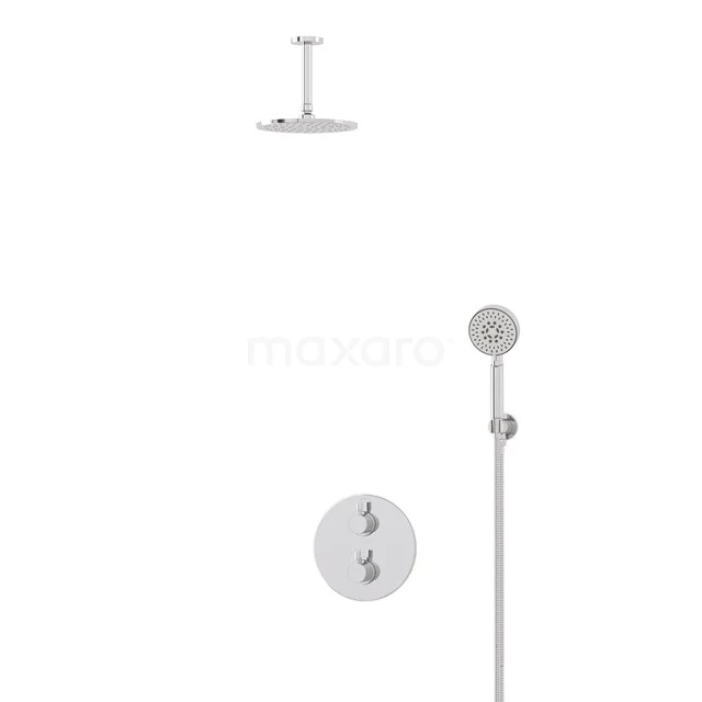 Radius Rain shower Built-in | Chrome 20 cm Rain shower Thermostatic BIC55-00366