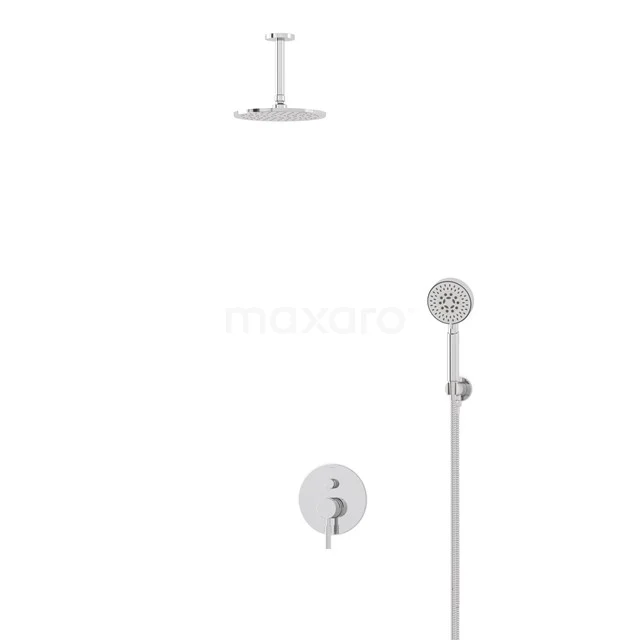 Radius Chrom Unterputz-Regenbrausegarnitur, Mischbatterie, 20cm Kopfbrause, Chrom BIC55-00368 Radius Chrom Unterputz-Regenbrausegarnitur, Mischbatterie, 20cm Kopfbrause, Chrom BIC55-00368