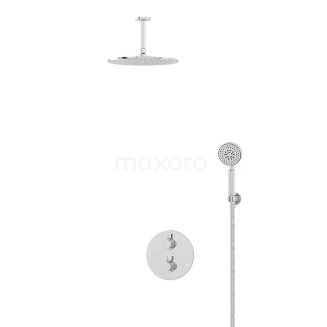 Radius Rain shower Built-in | Chrome 30 cm Rain shower Thermostatic BIC55-00376