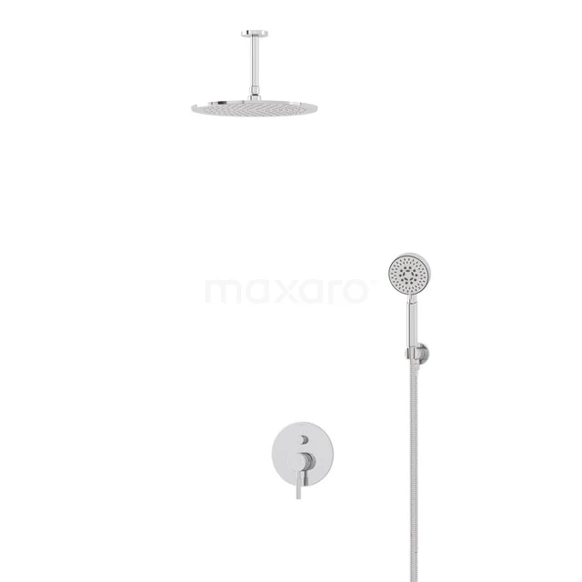 Radius Rain shower Built-in | Chrome 30 cm Rain shower Single lever BIC55-00378