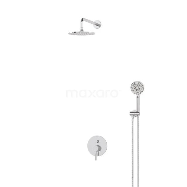 Regendusche Set Radius Chrom 20cm Unterputz Einhebelmischer Chrom BIC55-00388 Regendusche Set Radius Chrom 20cm Unterputz Einhebelmischer Chrom BIC55-00388