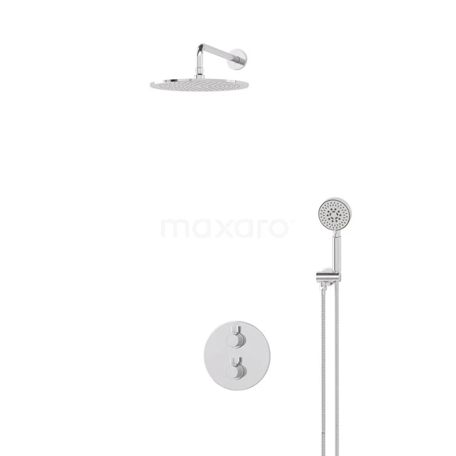 Radius Rain shower Built-in | Chrome 30 cm Rain shower Thermostatic BIC55-00396