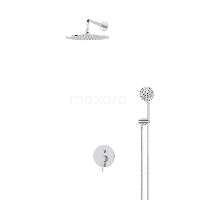 Radius Rain shower Built-in | Chrome 30 cm Rain shower Single lever BIC55-00398