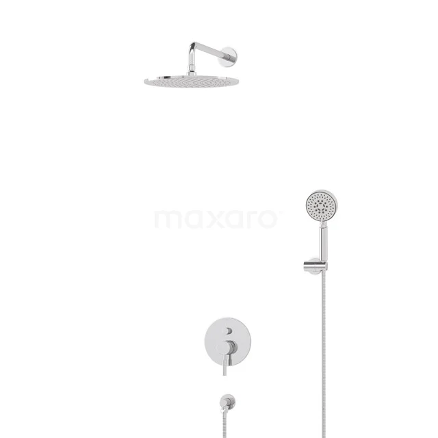 Radius Rain shower Built-in | Chrome 30 cm Rain shower Single lever BIC55-00433
