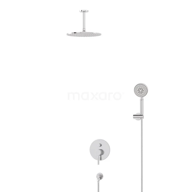 Regendusche Set Radius Chrom 25cm Unterputz Einhebelmischer Chrom BIC55-00443 Regendusche Set Radius Chrom 25cm Unterputz Einhebelmischer Chrom BIC55-00443