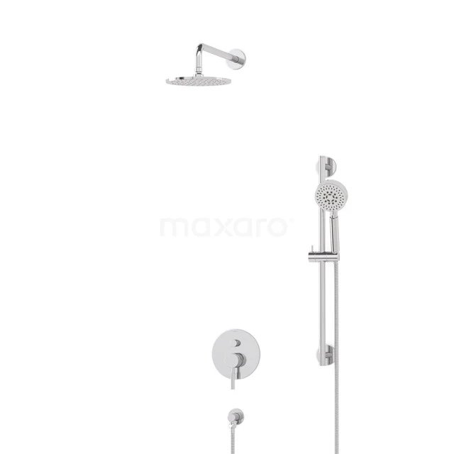 Radius Rain shower Built-in | Chrome 20 cm Rain shower Single lever BIC55-00458