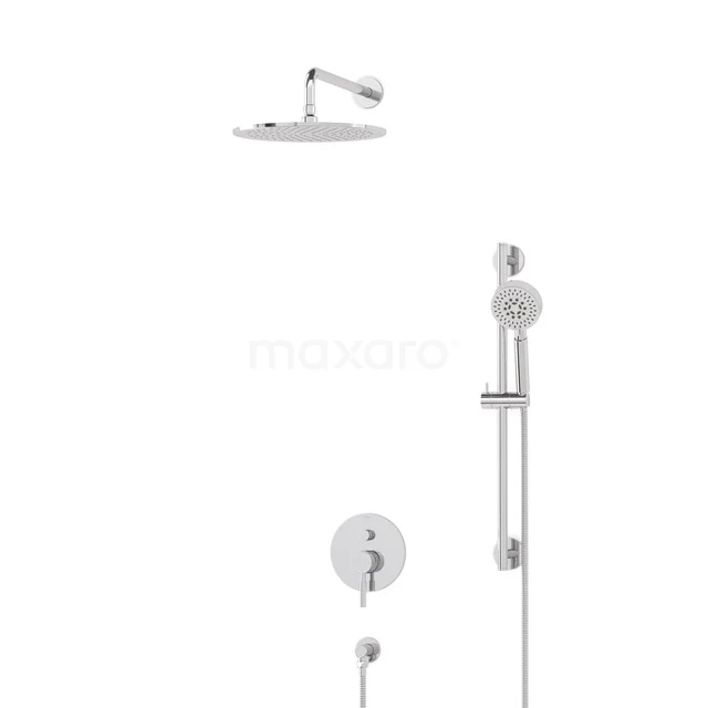 Regendusche Set Radius Chrom 30cm Unterputz Einhebelmischer Chrom BIC55-00468 Regendusche Set Radius Chrom 30cm Unterputz Einhebelmischer Chrom BIC55-00468