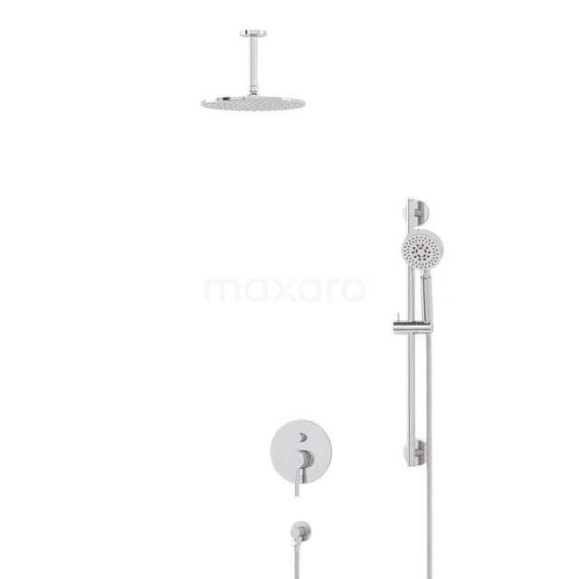 Radius Regenduschen Einbau | Chrom 25 cm Regenduschen Eingriff BIC55-00478