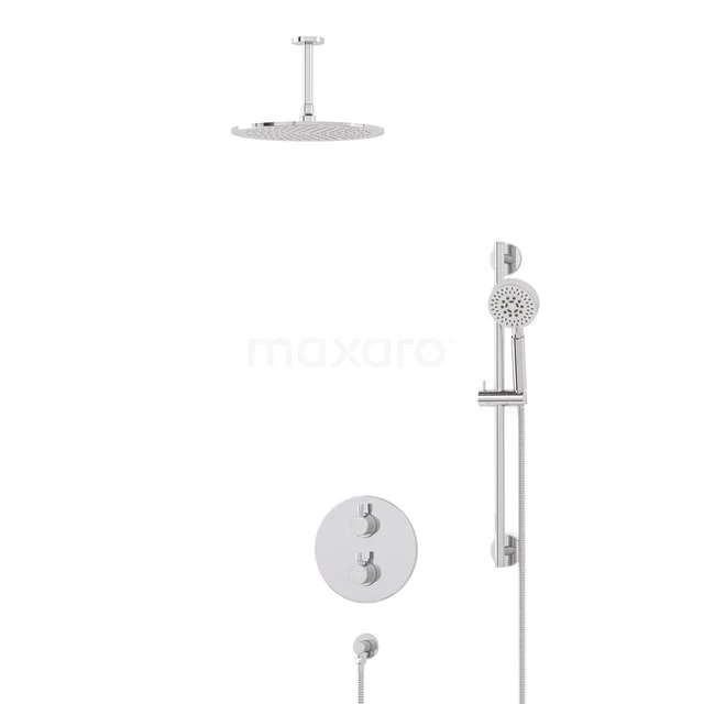 Radius Rain shower Built-in | Chrome 30 cm Rain shower Thermostatic BIC55-00481