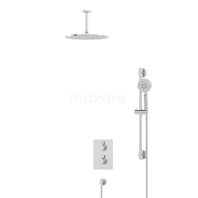 Radius Rain shower Built-in | Chrome 30 cm Rain shower Thermostatic BIC55-00482