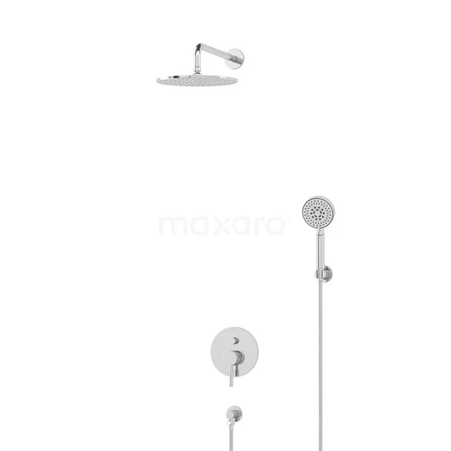 Radius Rain shower Built-in | Chrome 25 cm Rain shower Single lever BIC55-00498