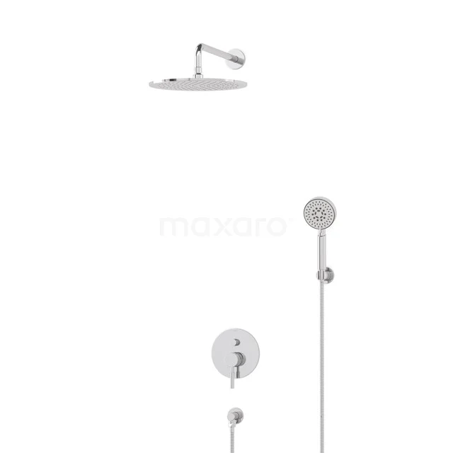 Radius Rain shower Built-in | Chrome 30 cm Rain shower Single lever BIC55-00503