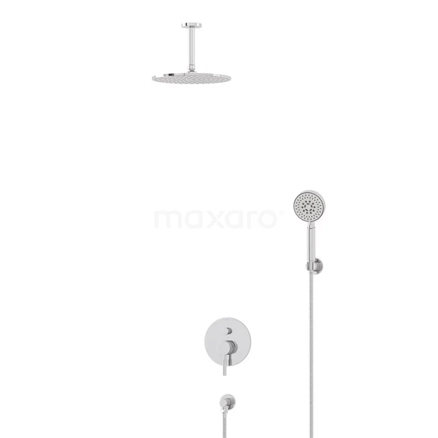 Radius Rain shower Built-in | Chrome 25 cm Rain shower Single lever BIC55-00513