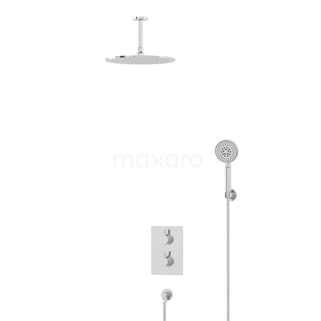 Radius Regenduschen Einbau | Chrom 30 cm Regenduschen Thermostatisch BIC55-00517