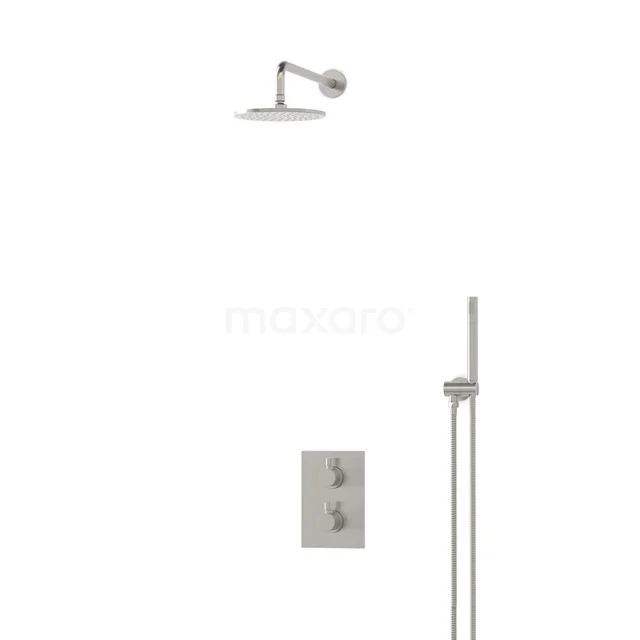 Radius Regenduschen Einbau | Edelstahl 20 cm Regenduschen Thermostatisch BIR55-00014