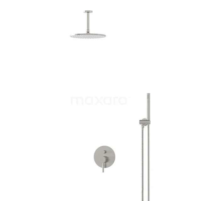 Radius Steel Unterputz-Regenbrausegarnitur, Mischbatterie, 25cm Kopfbrause, Edelstahl BIR55-00024 Radius Steel Unterputz-Regenbrausegarnitur, Mischbatterie, 25cm Kopfbrause, Edelstahl BIR55-00024