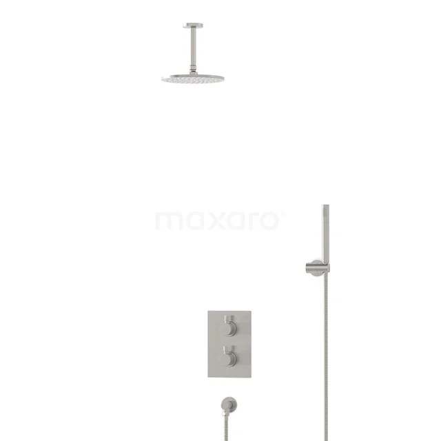 Radius Rain shower Built-in | Stainless steel 20 cm Rain shower Thermostatic BIR55-00032