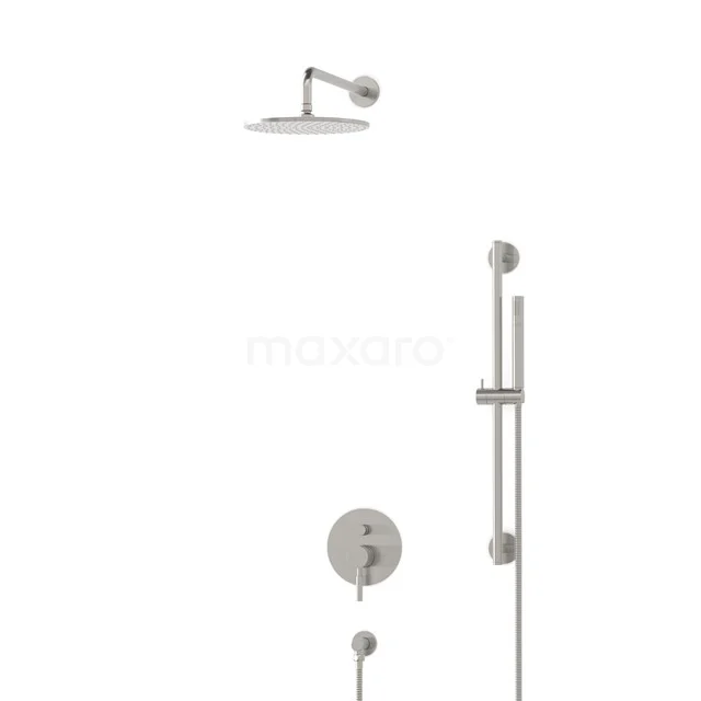 Radius Rain shower Built-in | Stainless steel 25 cm Rain shower Single lever BIR55-00042