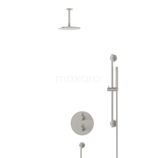 Radius Rain shower Built-in | Stainless steel 20 cm Rain shower Thermostatic BIR55-00043