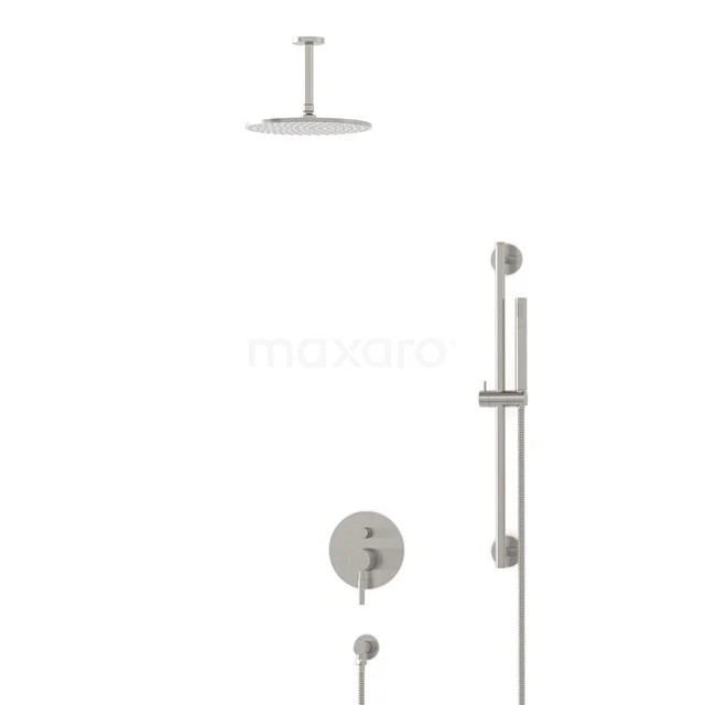 Radius Rain shower Built-in | Stainless steel 25 cm Rain shower Single lever BIR55-00048