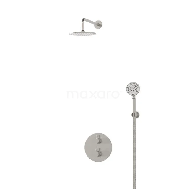 Radius Rain shower Built-in | Stainless steel 20 cm Rain shower Thermostatic BIR55-00061