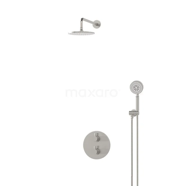 Radius Rain shower Built-in | Stainless steel 20 cm Rain shower Thermostatic BIR55-00073