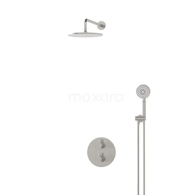 Radius Rain shower Built-in | Stainless steel 25 cm Rain shower Thermostatic BIR55-00076
