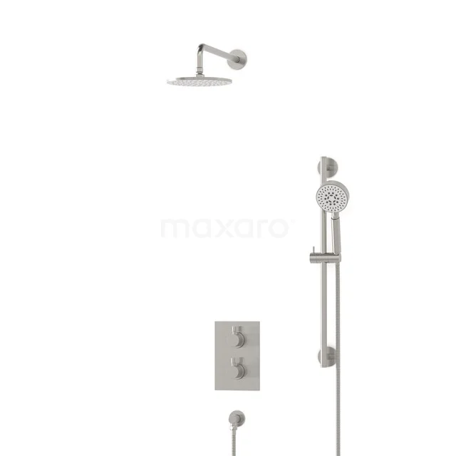 Radius Rain shower Built-in | Stainless steel 20 cm Rain shower Thermostatic BIR55-00098