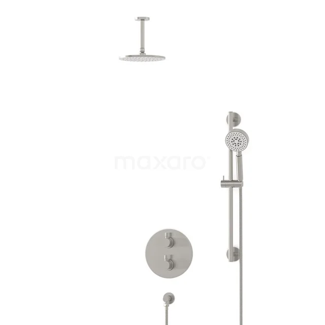 Radius Rain shower Built-in | Stainless steel 20 cm Rain shower Thermostatic BIR55-00103