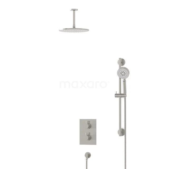 Radius Rain shower Built-in | Stainless steel 25 cm Rain shower Thermostatic BIR55-00107