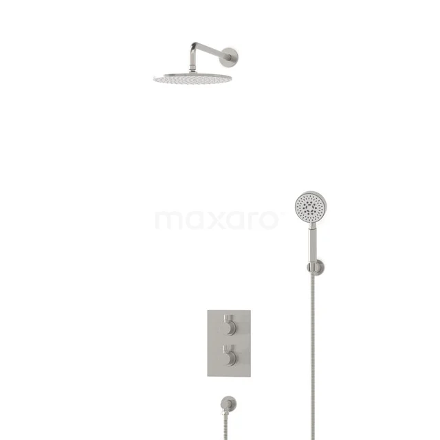 Radius Rain shower Built-in | Stainless steel 25 cm Rain shower Thermostatic BIR55-00113