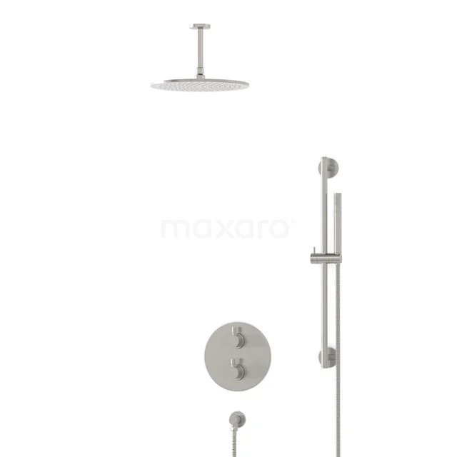 Radius Rain shower Built-in | Stainless steel 30 cm Rain shower Thermostatic BIR55-00137