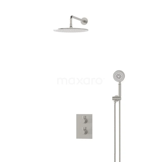 Radius Rain shower Built-in | Stainless steel 30 cm Rain shower Thermostatic BIR55-00151