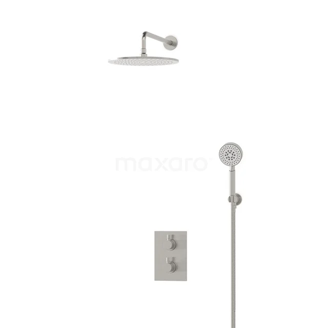 Radius Rain shower Built-in | Stainless steel 30 cm Rain shower Thermostatic BIR55-00157